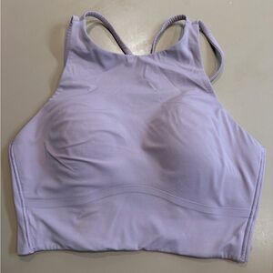 lululemon athletica High Neck Sports Bralette — Light Lavender